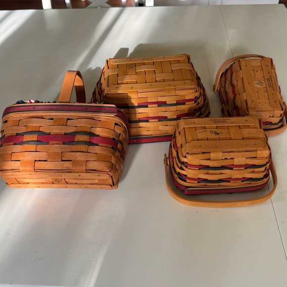 🇺🇸 🧺 Longaberger Patriotic Basket Set - Picture 10 of 14